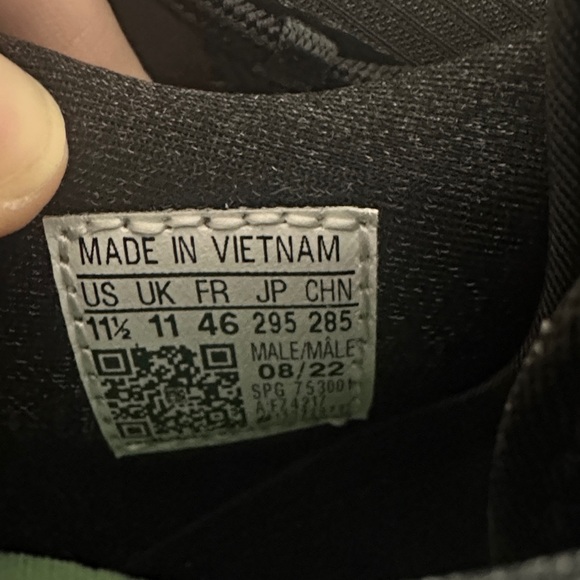 Adidas Adizero Afterburner 8 Black and White Men's Baseball Metal Cleats - Picture 2 of 8